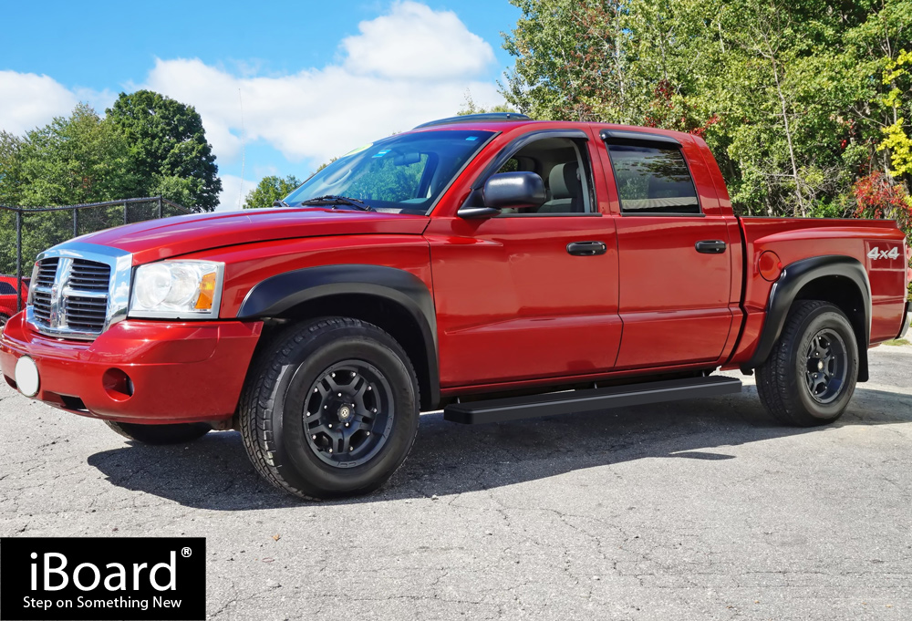 Satin Black Iboard Side Step Nerf Bar Fit Dodge Dakota Quad