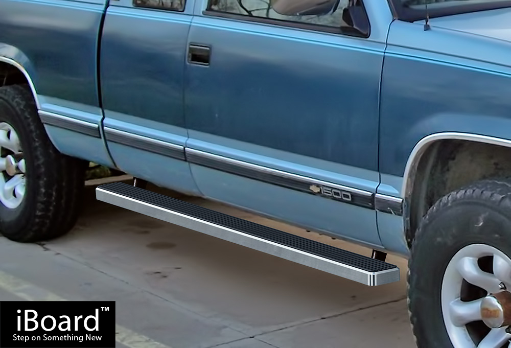 Premium 4" iBoard Running Boards Fit 8898 Chevy/GMC C/K Pickup 2Dr