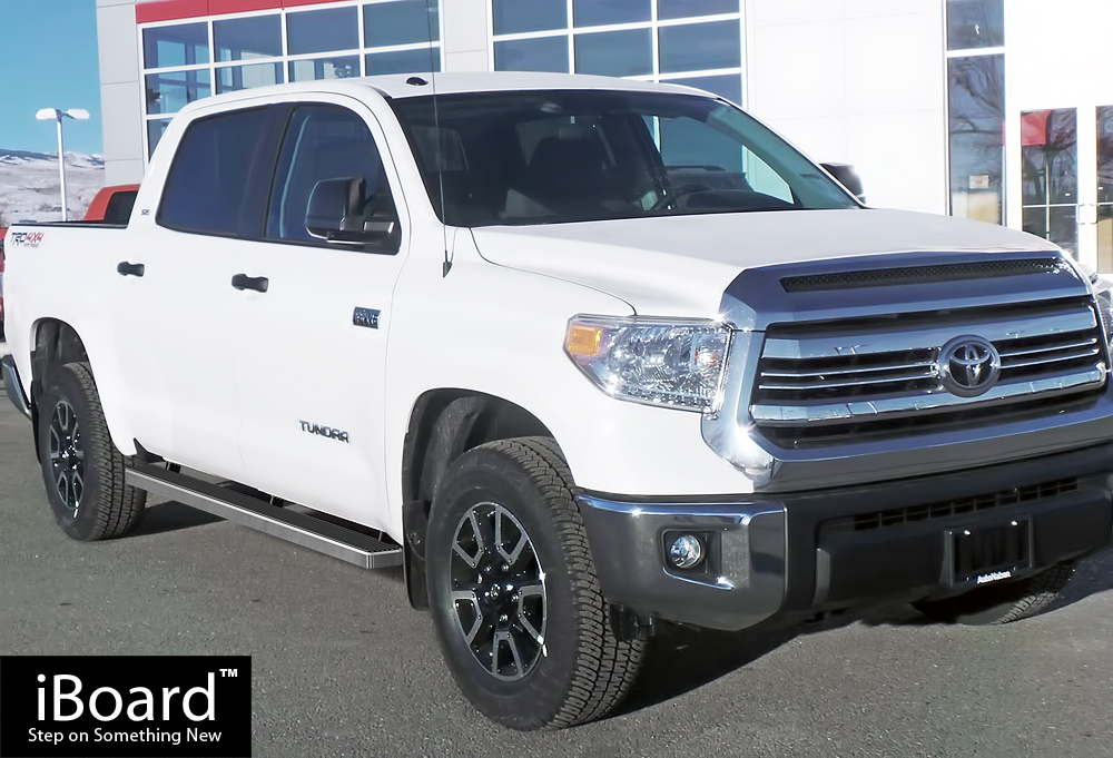 Premium 4" iBoard Running Boards Fit 0717 Toyota Tundra CrewMax Cab