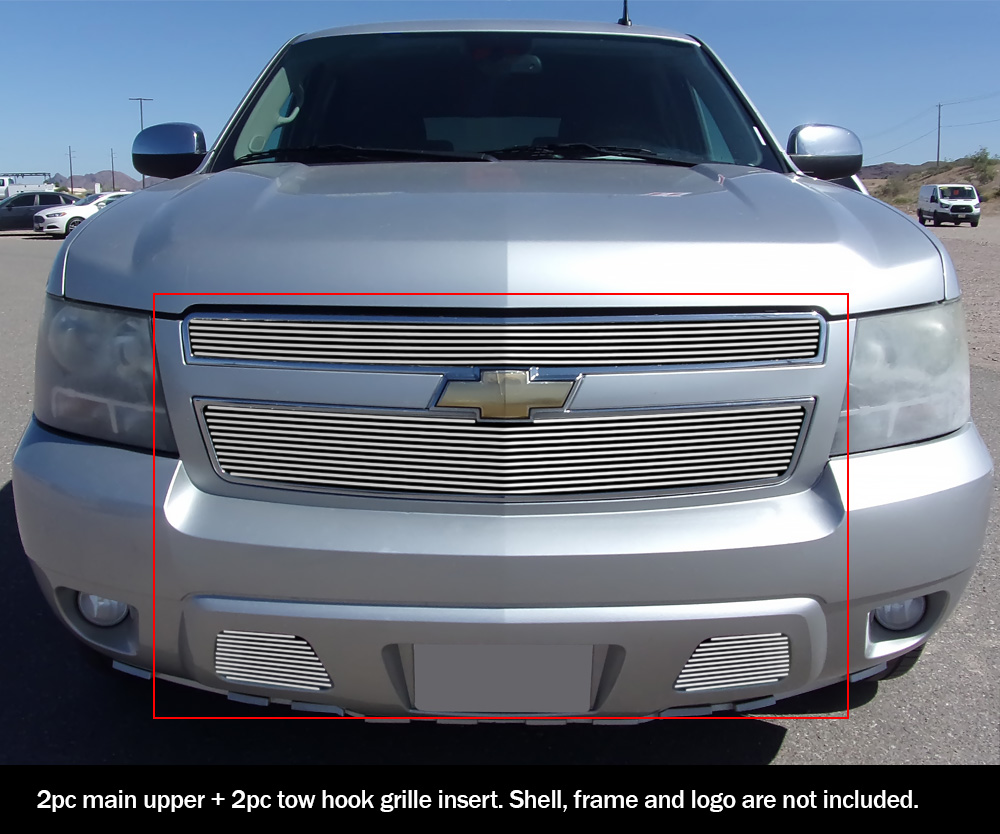 Fits 2007-2014 Tahoe/Suburban/Avalanche Billet Grille Combo | eBay