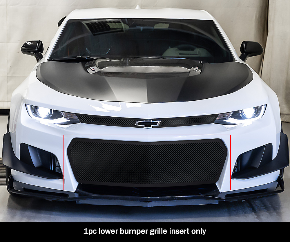 Fits 20192021 Chevy Camaro ZL1 Lower Bumper Stainless Black Mesh