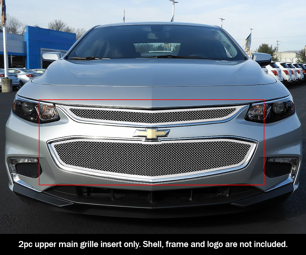 Fits 2016 2018 Chevy Malibu Upper Wire Mesh Grille Insert Ebay