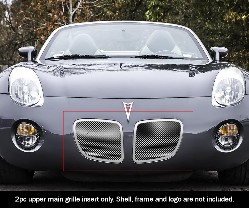 Para 06 08 Pontiac Solstice Premium De Malla De Acero Principal Superior Rejilla Movible Ebay