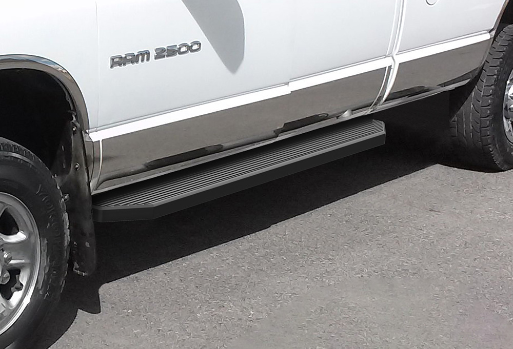 Satin Black 6" iBoard Side Nerf Bar Fit 0208 Dodge Ram 1500/2500/3500