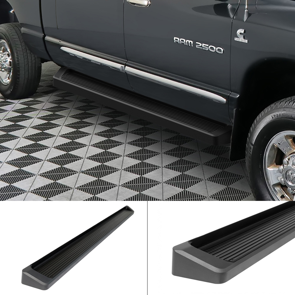 Premium 6" Black iBoard Side Steps Fit 0608 Dodge Ram 1500/2500/3500