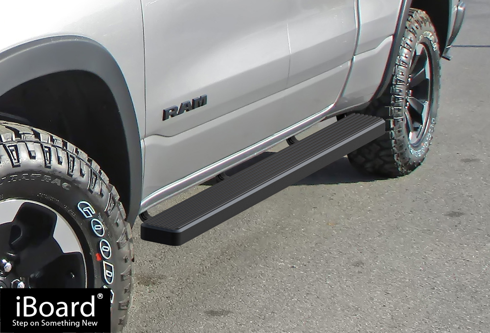 APS 5in Wheel-to-Wheel Nerf Bars Custom Fit 09-18 Ram 1500 Quad Cab 6.5ft Bed