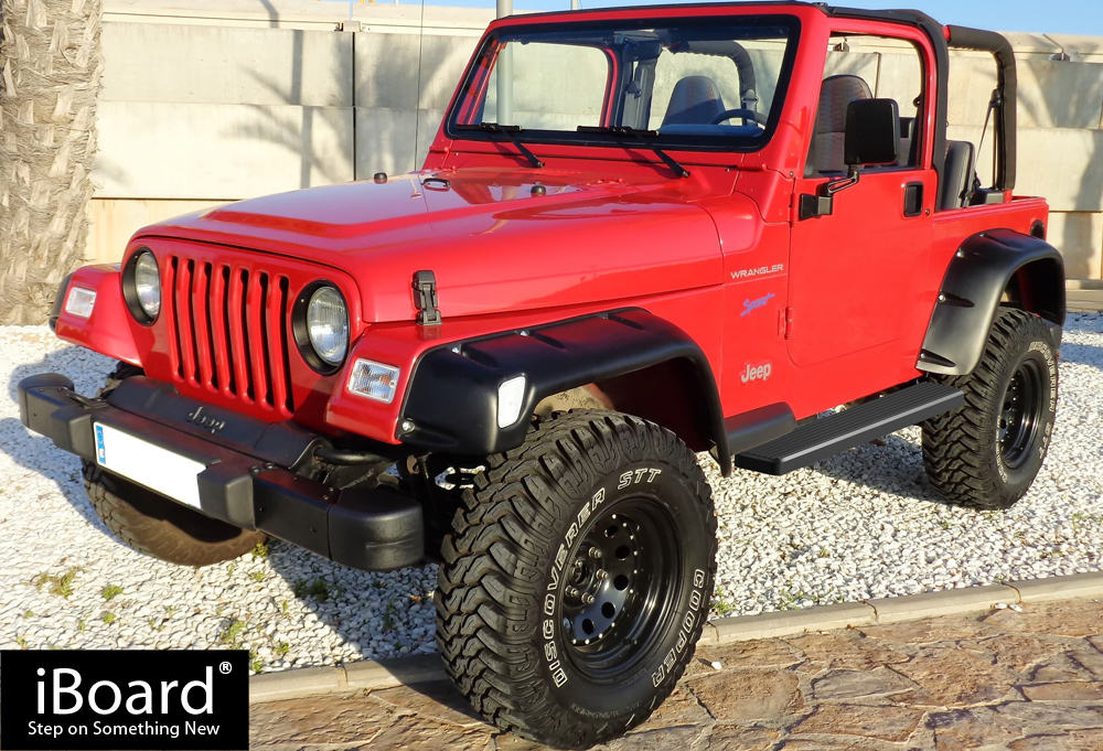 iBoard Steel Nerf Bars Fit 8706 Jeep Wrangler TJ/YJ 2Dr eBay