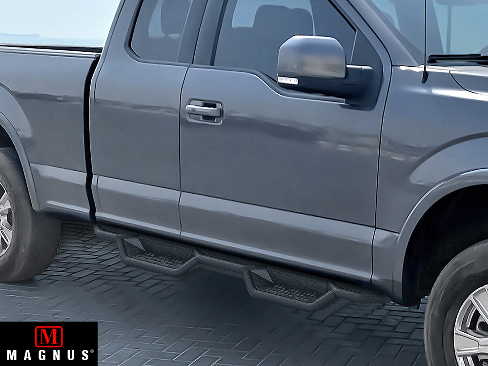 Black Nerf Bar Steps For 1521 Ford F150 Super Cab&1721 F250 eBay