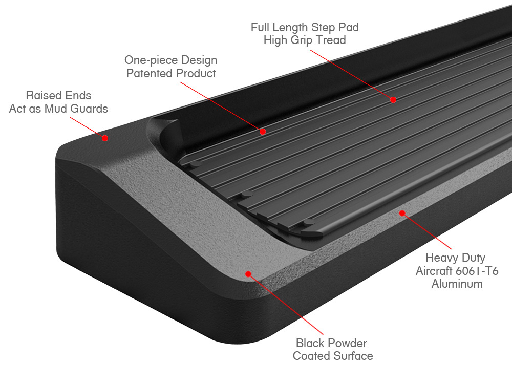 iBoard Black Running Boards Style Fit 11-20 Dodge Grand Caravan | eBay