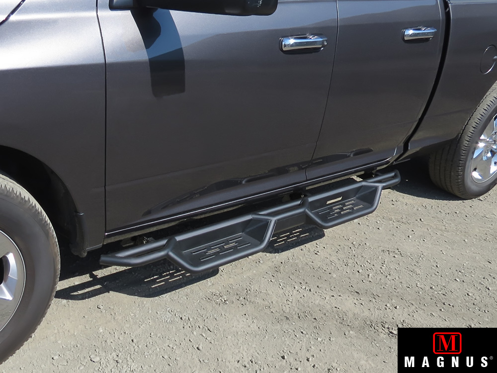 APS Black Running Boards For 2009-2018 Dodge Ram 1500 | eBay