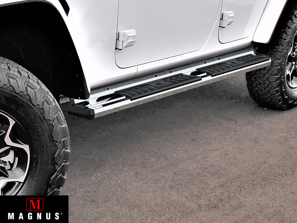 Chrome Running Boards For 18-23 Jeep Wrangler JL 4Dr | eBay