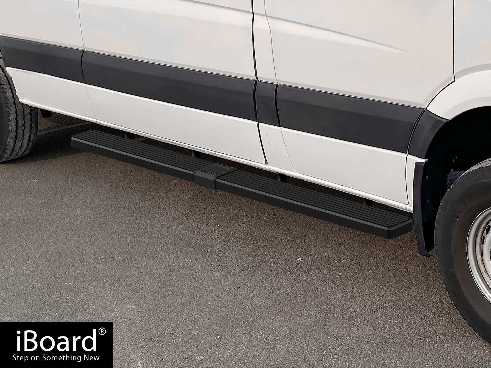 APS Stainless Steel 5in Side Step Fit 10-25 Dodge Mercedes-Benz