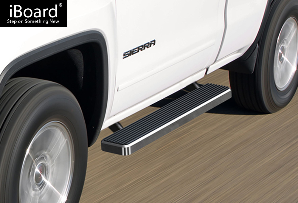 APS Polished Stainless Steel Side Steps – Fits Silverado/Sierra Regular Cab 1999-2013, 51" Nerf Bars