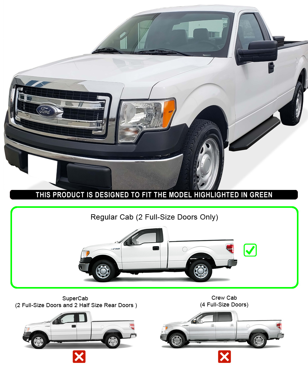 Nerf Bar フィット09-14フォードF150スーパーキャブ4 