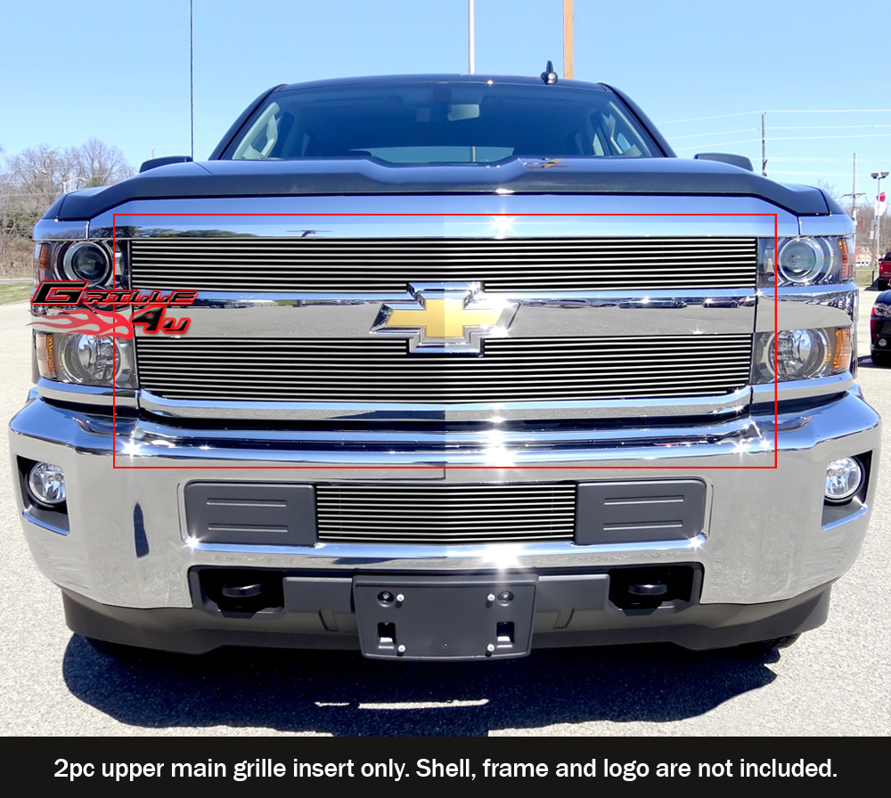 Fits 2015-2018 Chevy Silverado 2500 HD/3500 HD Billet Grille Insert | eBay