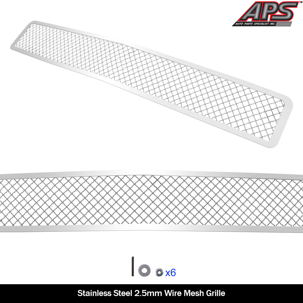 Paramount Restyling 46-0741 Black Stainless Steel Wire Mesh Bumper Grille Chevrolet Silverado 2500HD//3500HD Evolution
