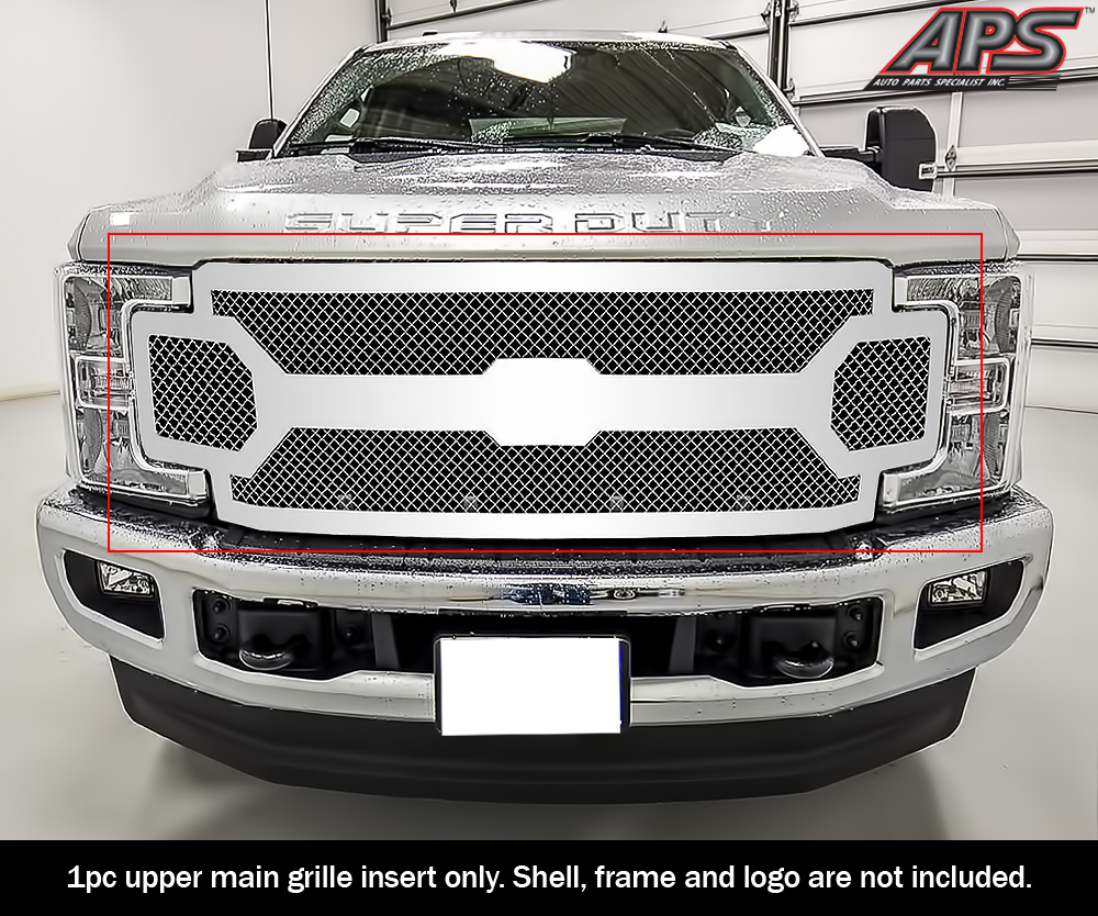 Chrome Mesh Grille Insert For Chevy Express Van 2003-2020 | Front Upper Stainless Steel | Grilleworld