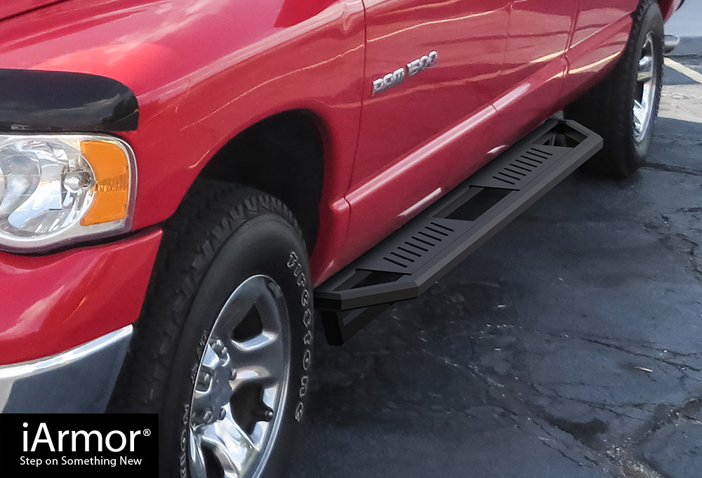 iArmor 6.5" Nerf Bars Square Tube Fit 0208 Dodge Ram 1500/2500/3500