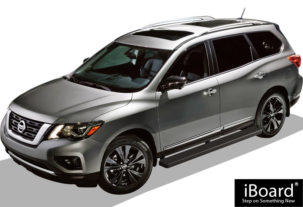 iBoard Running Boards 6 inches Matte Black Fit 1320 Nissan Pathfinder