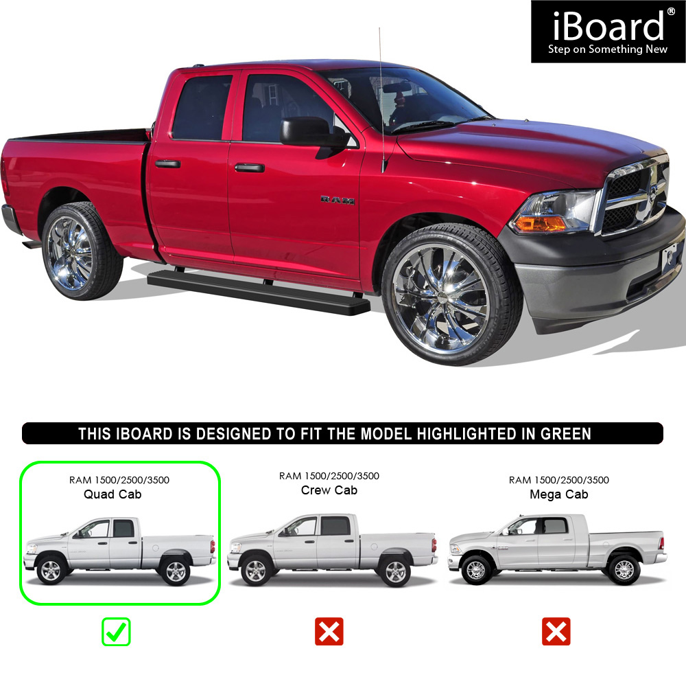 iboard running board for dodge ram crew cab