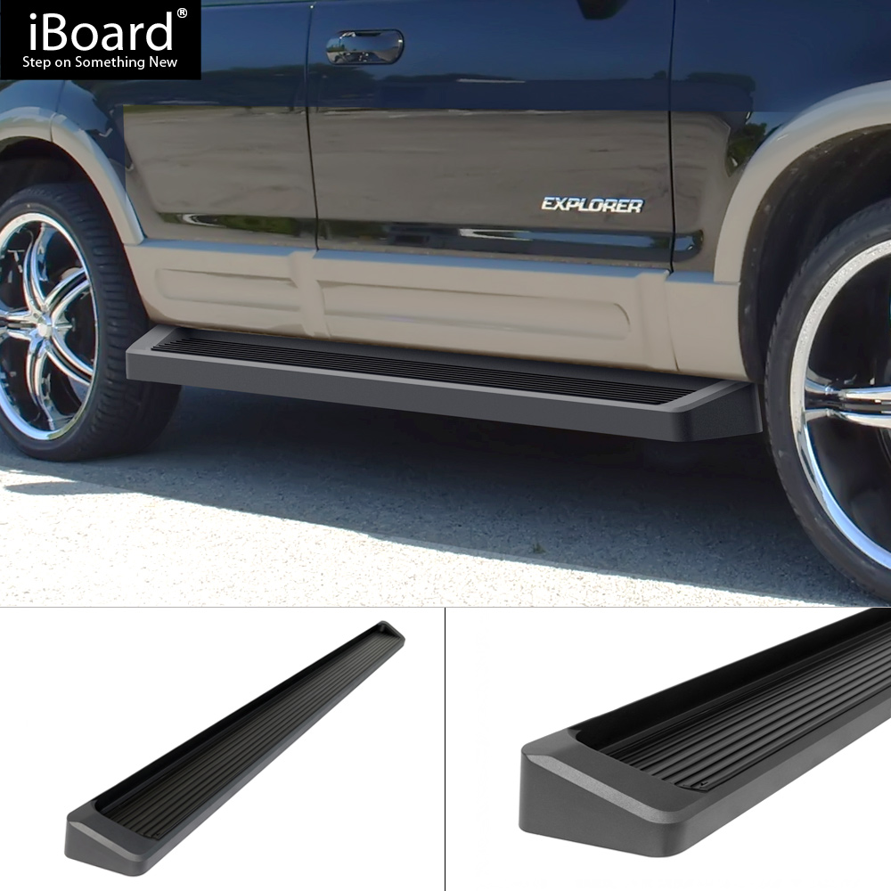 6" Black iBoard Running Boards Fit 0205 Ford Explorer 4Door eBay