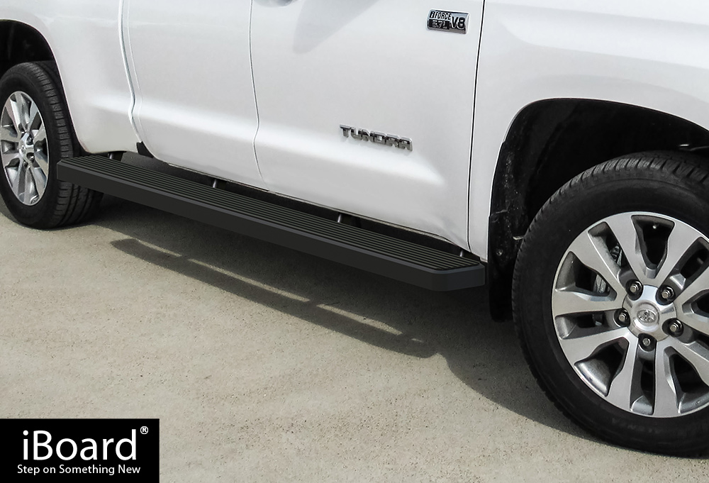 iBoard Stainless Steel 5-inch Running Boards Fit 07-20 Toyota Tundra Double Cab