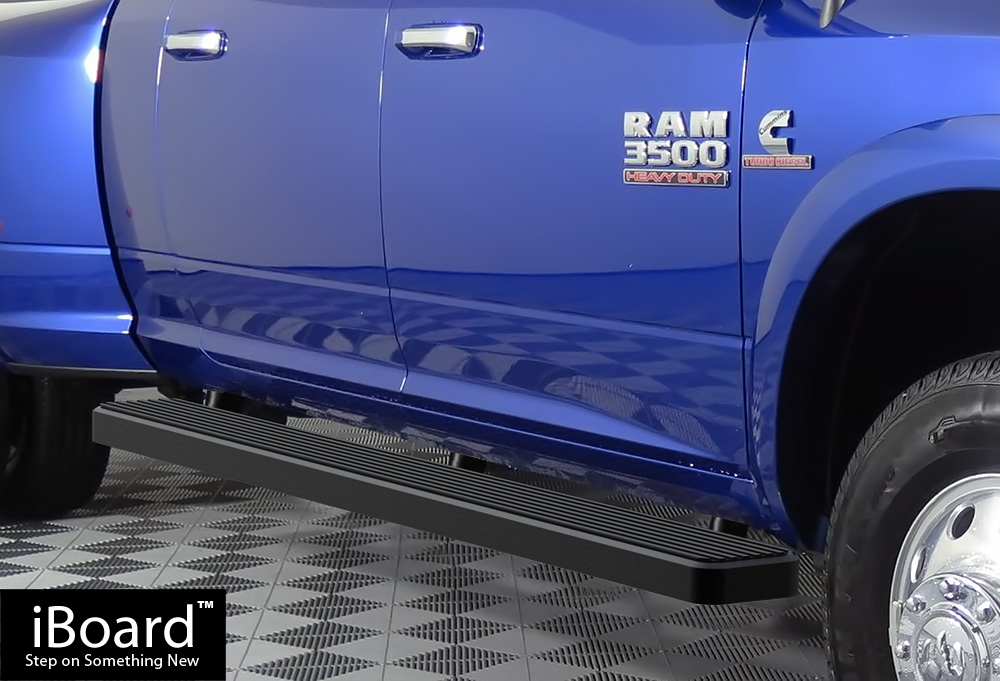 Stain Black 6" iBoard Side Step Nerf Bar Fit 1021 Dodge Ram 2500 3500