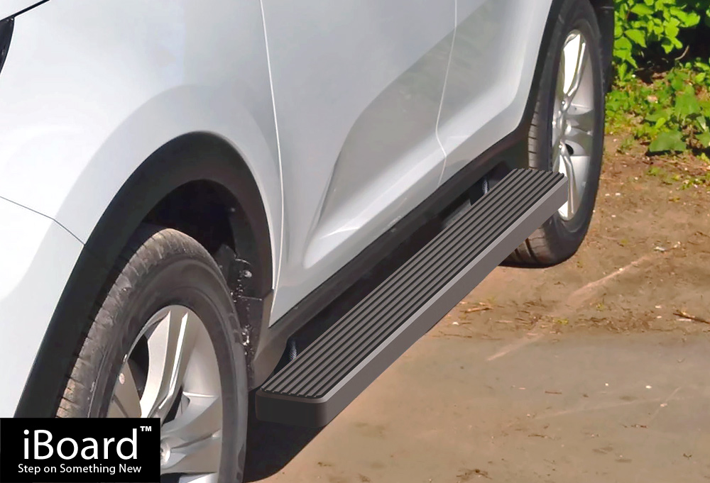 iBoard Side Steps Nerf Bars 4/" Fit 11-16 KIA Sportage