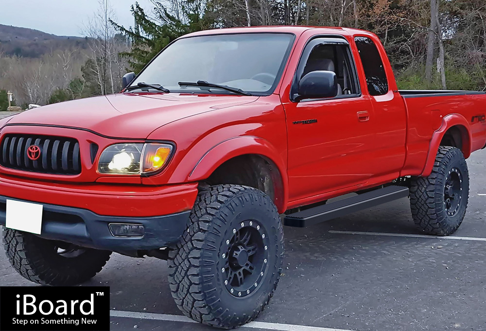Running Board Side Step Nerf Bars 5in Silver Fit Toyota Tacoma Xtra Cab 95-04