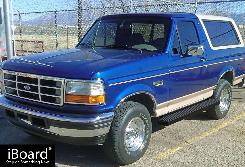 5" Black iBoard Running Boards Nerf Bars Fit 8096 Ford Bronco/F150