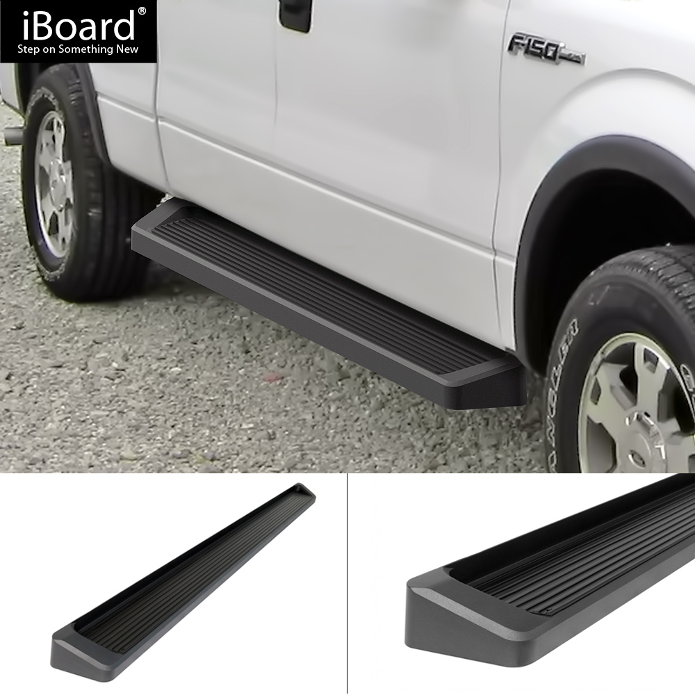 6" Black iBoard Running Boards Fit 0914 Ford F150 SuperCrew Cab eBay