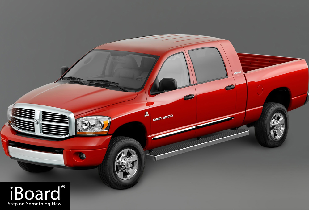 iBoard Side Steps Nerf Bars 5" Fit 0608 Dodge Ram 1500/2500/3500 Mega