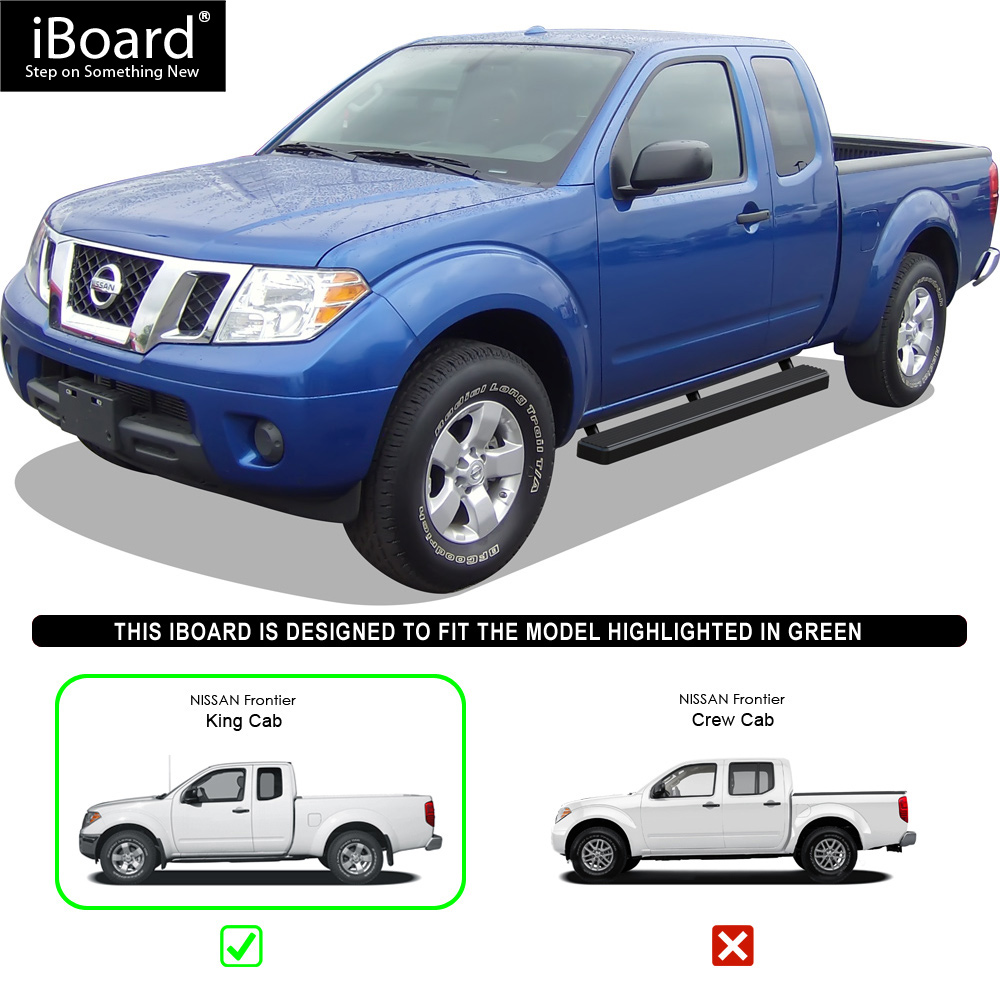 iBoard Running Boards 4/" Fit 05-19 Nissan Frontier//Equator Crew Cab